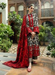 WINTER-3PC KHADDAR EMBROIDERED PRINTED SHIRT WITH KHADDAR PRINTED DUPATTA AND TROUSER-2621