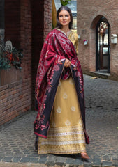 WINTER-3PC KARANDI EMBROIDERED SHIRT WITH WOOL DIGITAL PRINT SHAWL AND TROUSER-5157