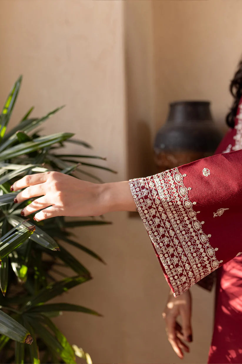 SUMMER-2PC SEQUIN LAWN EMBROIDERED SHIRT WITH SEQUIN LAWN EMBROIDERED TROUSER-3473