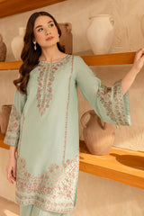 SUMMER-2PC SEQUIN LAWN EMBROIDERED SHIRT WITH SEQUIN LAWN EMBROIDERED TROUSER-3478
