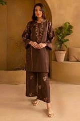 SUMMER-2PC LAWN EMBROIDERED SHIRT WITH EMB TROUSER-42