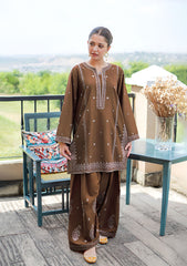 SUMMER-2PC LAWN EMBROIDERED SHIRT WITH TROUSER-227