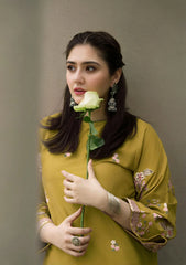 URGE-2PC LAWN EMBROIDERED SHIRT WITH EMB TROUSER-80