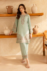 SUMMER-2PC SEQUIN LAWN EMBROIDERED SHIRT WITH SEQUIN LAWN EMBROIDERED TROUSER-3478