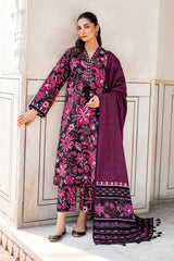 WINTER-3PC KHADDAR PRINTED SHIRT WITH KHADDAR PRINT DUPATTA AND PRINT TROUSER-2633