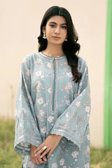 WINTER-3PC KARANDI PRINTED SHIRT WITH KARANDI PRINTED DUPATTA AND TROUSER-2576