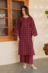 SUMMER-2PC LAWN EMBROIDERED SHIRT WITH TROUSER-197