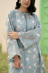 WINTER-3PC KARANDI PRINTED SHIRT WITH KARANDI PRINTED DUPATTA AND TROUSER-2576