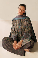 WINTER-3PC VISCOSE PRINTED SHIRT WITH VISCOSE PRINTED DUPATTA AND TROUSER-2637