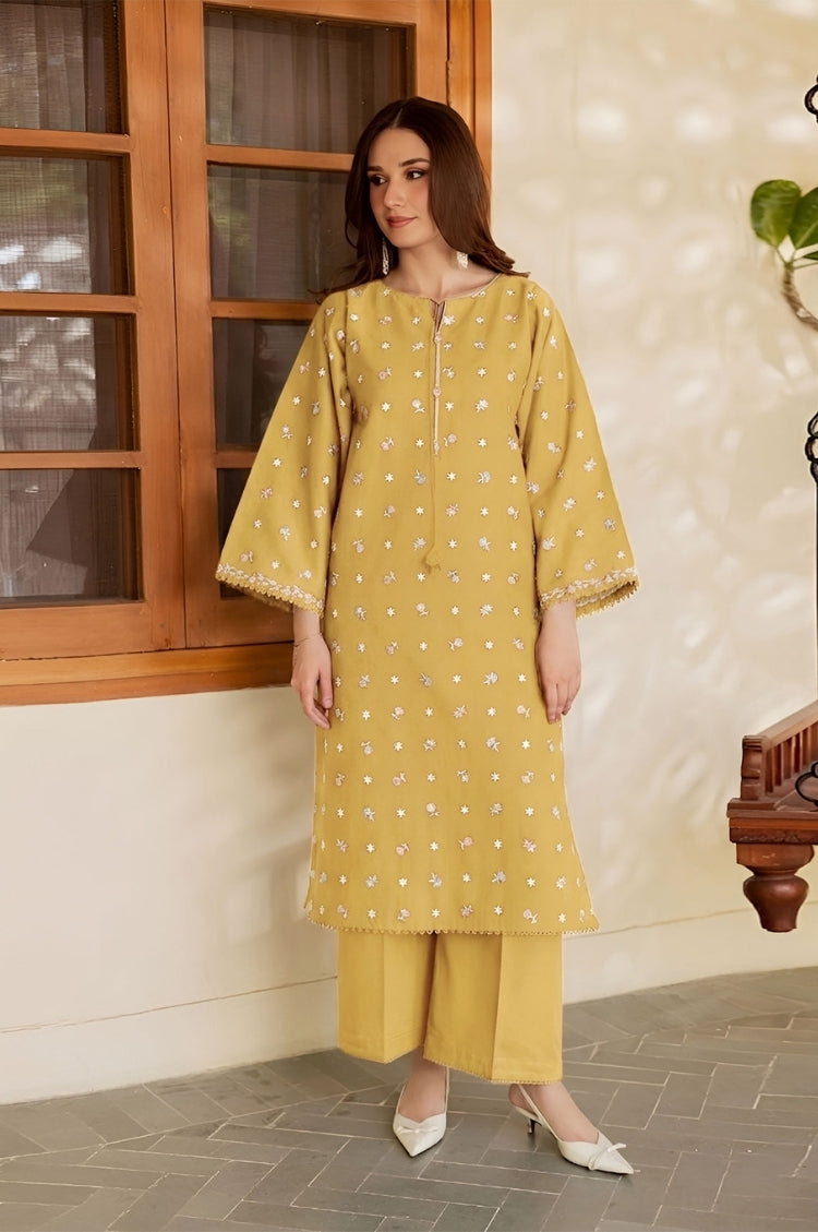 SUMMER-2PC LAWN EMBROIDERED SHIRT WITH TROUSER-199