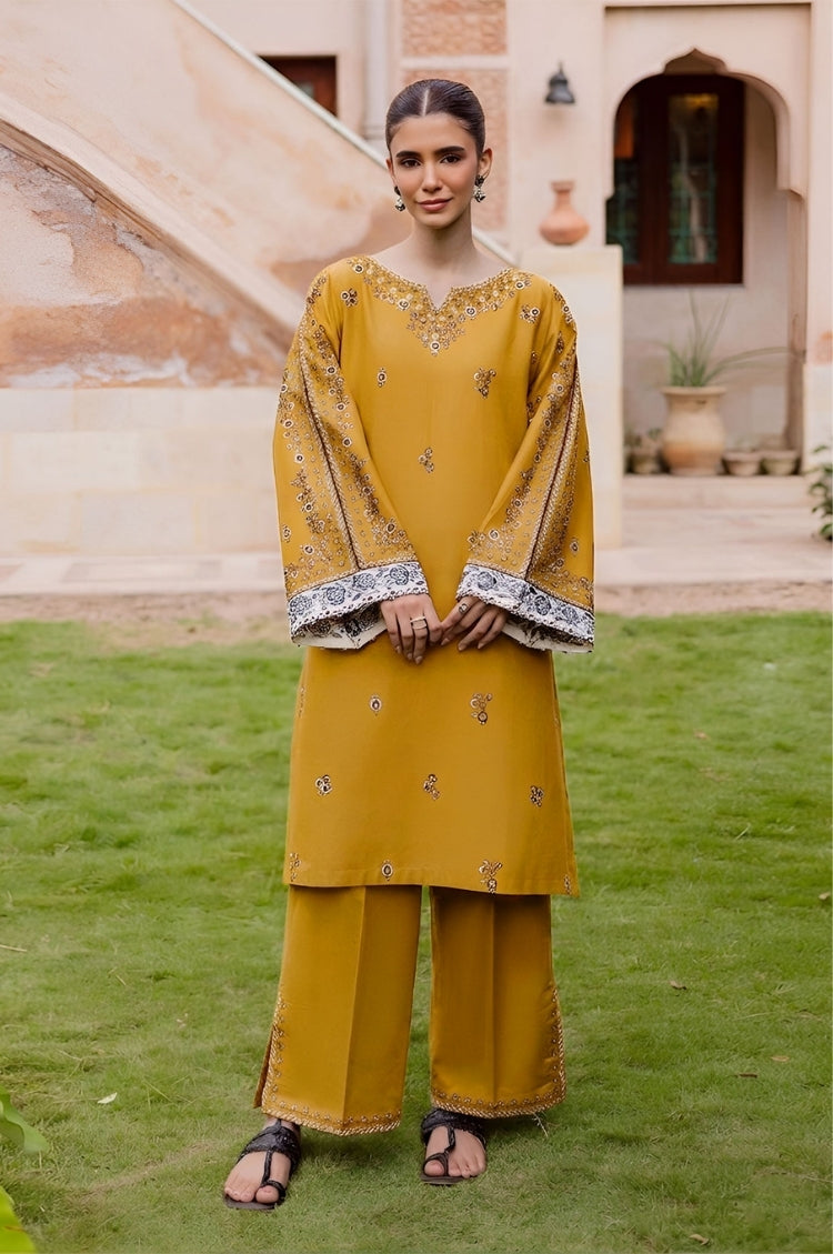 SUMMER-2PC LAWN EMBROIDERED SHIRT WITH TROUSER-114