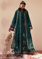 SUMMER-3PC LAWN EMBROIDERED SHIRT WITH ORGANZA EMBROIDERED DUPATTA AND TROUSER -4733