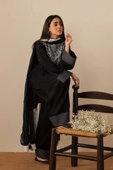 WINTER-3PC DHANAK EMBROIDERED SHIRT WITH DHANAK SHAWL AND TROUSER-5200