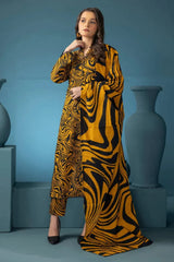 WINTER-3PC KHADDAR PRINTED SHIRT WITH KHADDAR PRINT DUPATTA AND PRINT TROUSER-2617