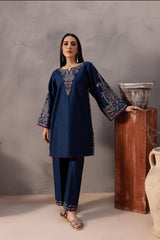 SUMMER-2PC LAWN EMBROIDERED SHIRT WITH TROUSER-301