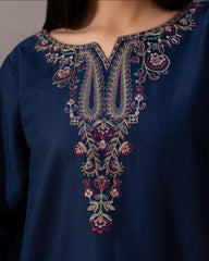 SUMMER- 2PC LAWN EMBROIDERED SHIRT AND EMBROIDERED TROUSER -3484