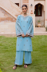 SUMMER-2PC LAWN EMBROIDERED SHIRT WITH TROUSER-113