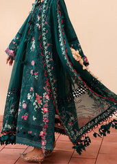 SUMMER-3PC LAWN EMBROIDERED SHIRT WITH ORGANZA EMBROIDERED DUPATTA AND TROUSER -4733