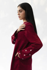 WINTER-3PC DHANAK EMBROIDERED SHIRT WITH DHANAK EMBROIDERED SHAWL AND TROUSER-5021