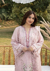 WINTER_3PC DHANAK EMBROIDERED SHIRT WITH DHANAK EMBROIDERED SHAWL AND TROUSER-5255