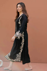 WINTER-2PC DHANAK EMBROIDERED SHIRT WITH DHANAK EMBROIDERED SLEEVES-118