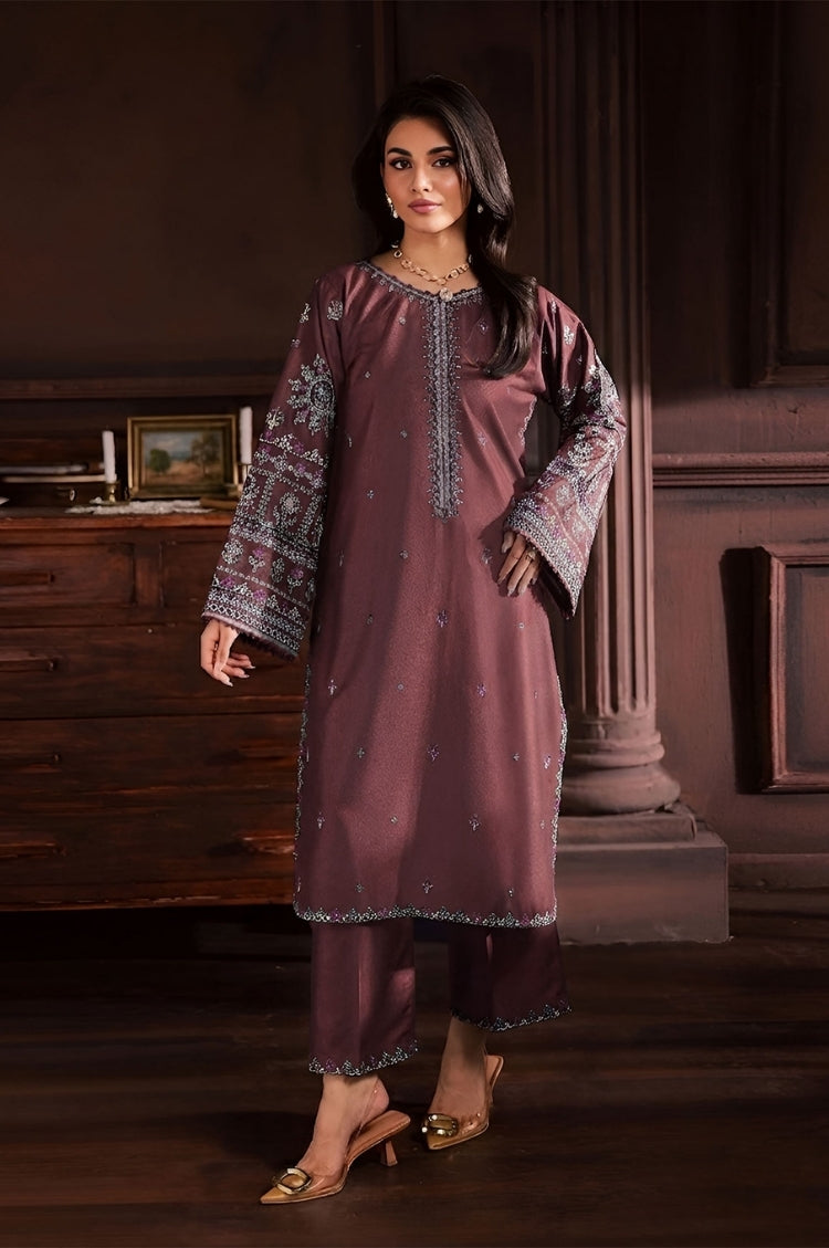 SUMMER-2PC LAWN EMBROIDERED SHIRT WITH TROUSER-159