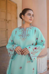 SUMMER-2PC LAWN EMBROIDERED SHIRT WITH EMB TROUSER-23