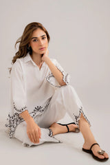 WINTER-2PC DHANAK EMBROIDERED SHIRT WITH DHANAK EMBROIDERED TROUSER -3303