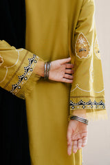 WINTER-3PC DHANAK EMBROIDERED SHIRT WITH DHANAK EMBROIDERED SHAWL & DHANAK TOUSER-4222