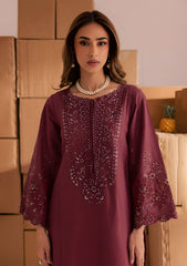 SUMMER-2PC LAWN EMBROIDERED SHIRT WITH TROUSER-182