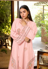 WINTER-2PIECE DHANAK EMBROIDERED SHIRT WITH DHANAK EMB TROUSER-15091