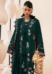 SUMMER-3PC LAWN EMBROIDERED SHIRT WITH ORGANZA EMBROIDERED DUPATTA AND TROUSER -4733