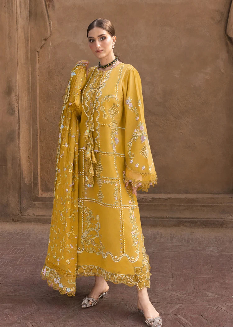 WINTER-3PC DHANAK EMBROIDERED SHIRT WITH WOOL PRINTED EMB SHAWL AND TROUSER-5189