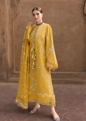WINTER-3PC DHANAK EMBROIDERED SHIRT WITH WOOL PRINTED EMB SHAWL AND TROUSER-5189