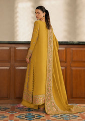 WINTER-3PC DHANAK EMBROIDERED SHIRT WITH DHANAK EMB SHAWL AND TROUSER-5209