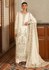WINTER-3PC DHANAK EMBROIDERED SHIRT WITH DHANAK EMB SHAWL AND TROUSER-5208