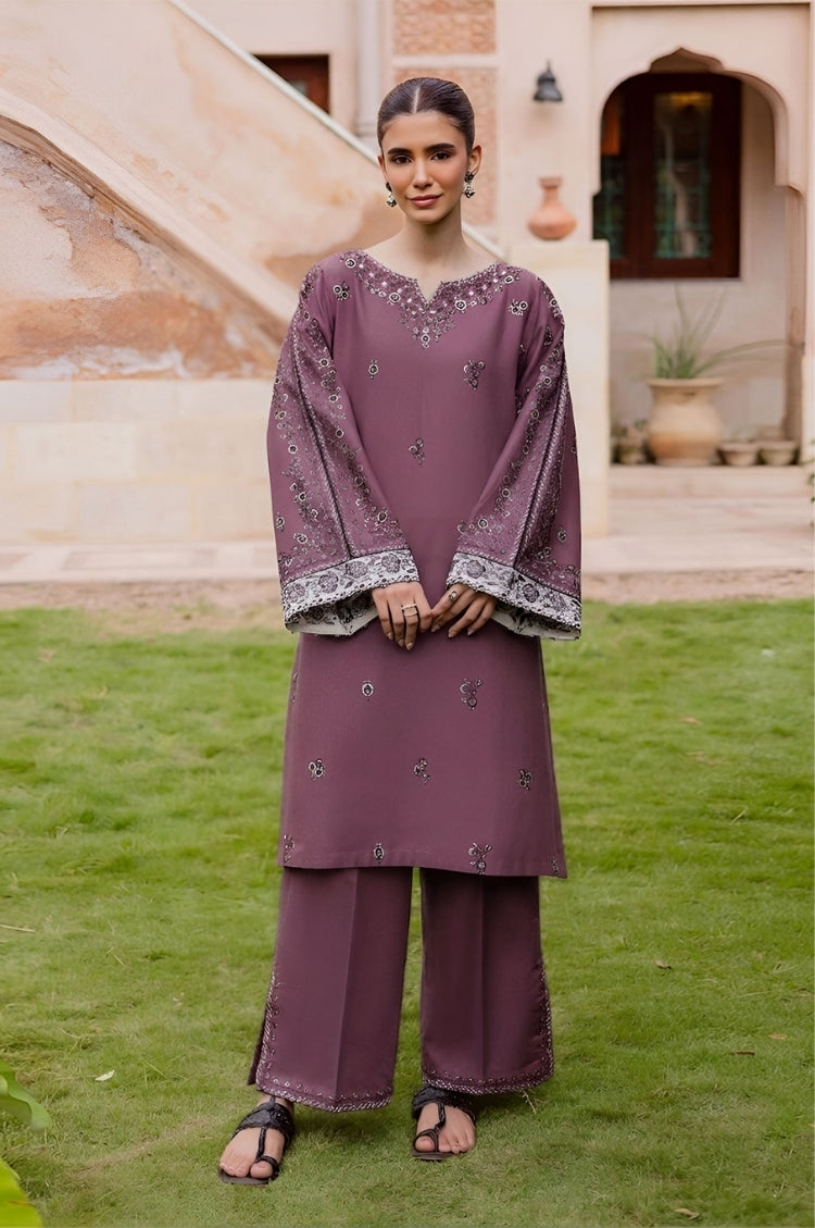 SUMMER-2PC LAWN EMBROIDERED SHIRT WITH TROUSER-110