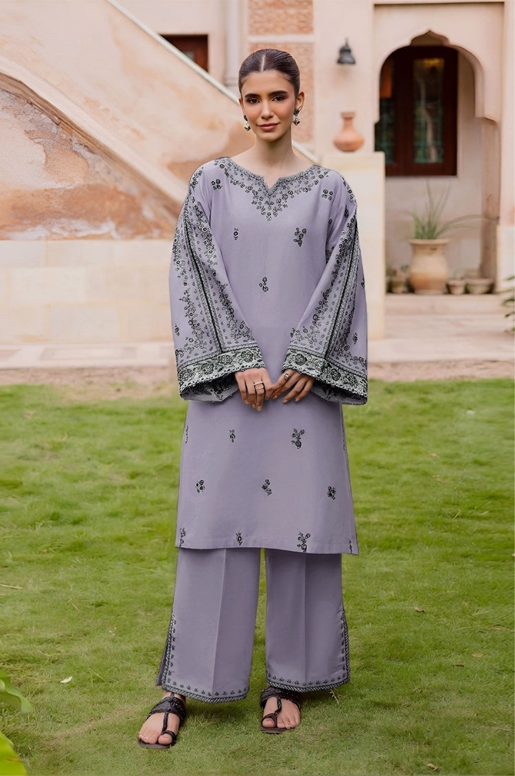 SUMMER-2PC LAWN EMBROIDERED SHIRT WITH TROUSER-109