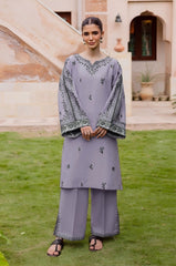 SUMMER-2PC LAWN EMBROIDERED SHIRT WITH TROUSER-109