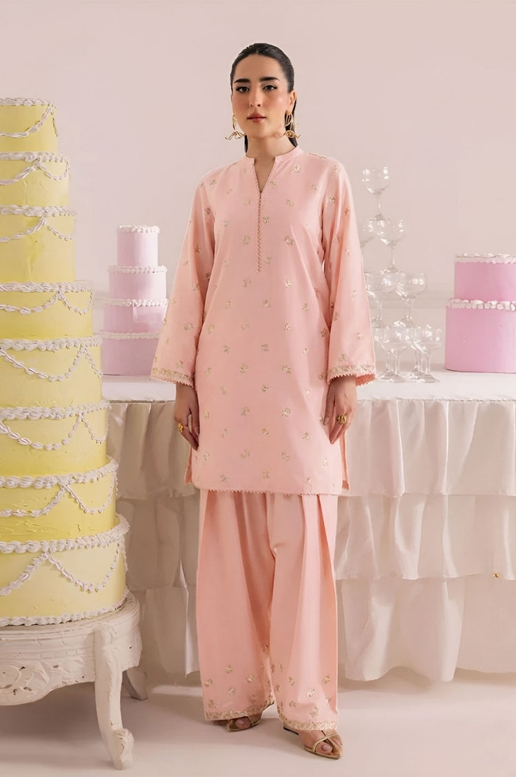 SUMMER-2PC LAWN EMBROIDERED SHIRT WITH TROUSER-274