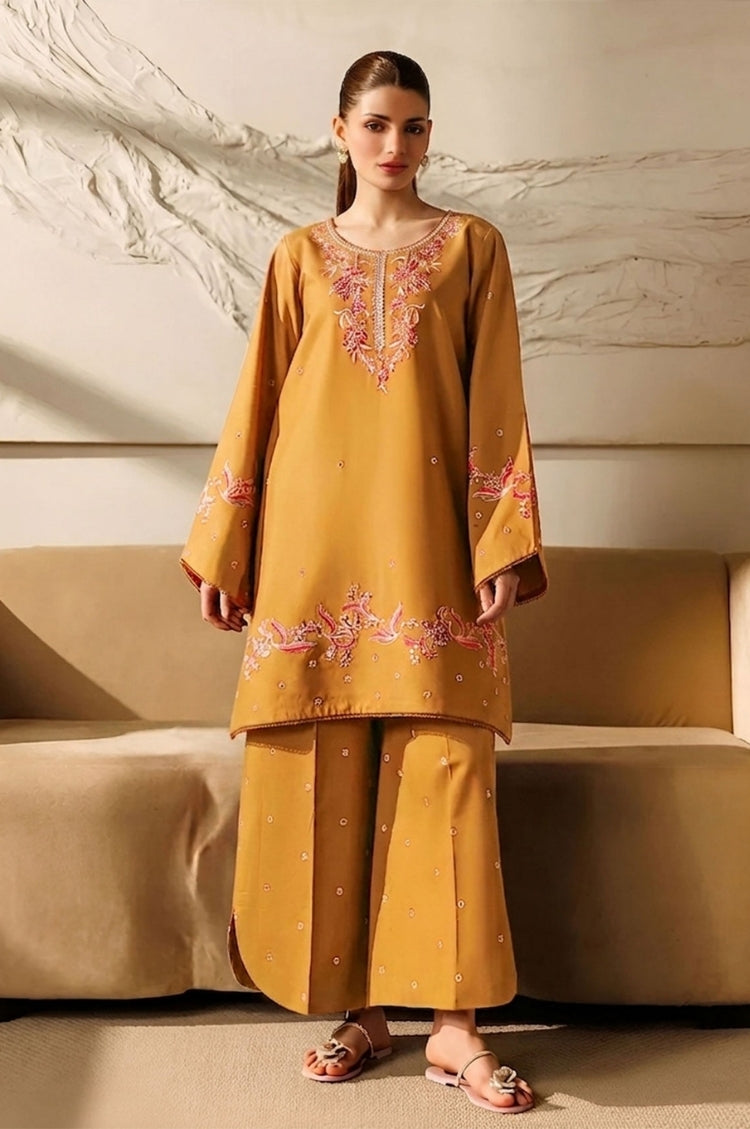 SUMMER-2PC LAWN EMBROIDERED SHIRT WITH TROUSER-212