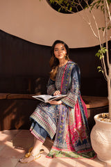 WINTER-3PC DHANAK SEQUENCE EMBROIDERED SHIRT WITH COUTRAI PRINTED SHAWL & DHANAK EMB TOUSER-4179