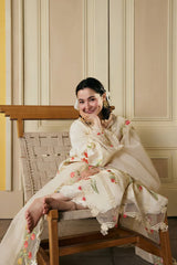 WINTER-3PC DHANAK HEAVY EMBROIDERED SHIRT WITH KHADDI NET EMB DUPATTA AND TROUSER-4903