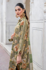 WINTER-3PC KARANDI PRINTED SHIRT WITH KARANDI PRINTED DUPATTA AND TROUSER-2579