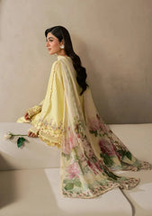 WINTER-3PC DHANAK EMBROIDERED SHIRT WITH COUTRAI PRINTED SHAWL AND TROUSER-5221