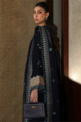 WINTER-3PC DHANAK EMBROIDERED SHIRT WITH DHANAK EMBROIDRED SHAWL & TROUSER -4181