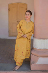 SUMMER-2PC LAWN SEQUIN EMBROIDERED SHIRT WITH EMB TROUSER-1052