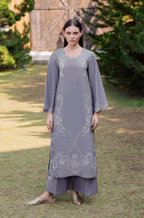 SUMMER-2PC LAWN EMBROIDERED SHIRT WITH TROUSER-102
