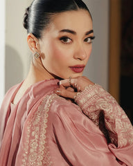 WINTER-3PC RAW SILK EMBROIDERED SHIRT WITH SILK EMBROIDERED DUPATTA AND EMB TROUSER-5141