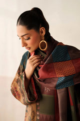 WINTER-3PC KHADDAR PRINTED SHIRT WITH KHADDAR PRINTED DUPATTA AND PRINTED TROUSER-2661